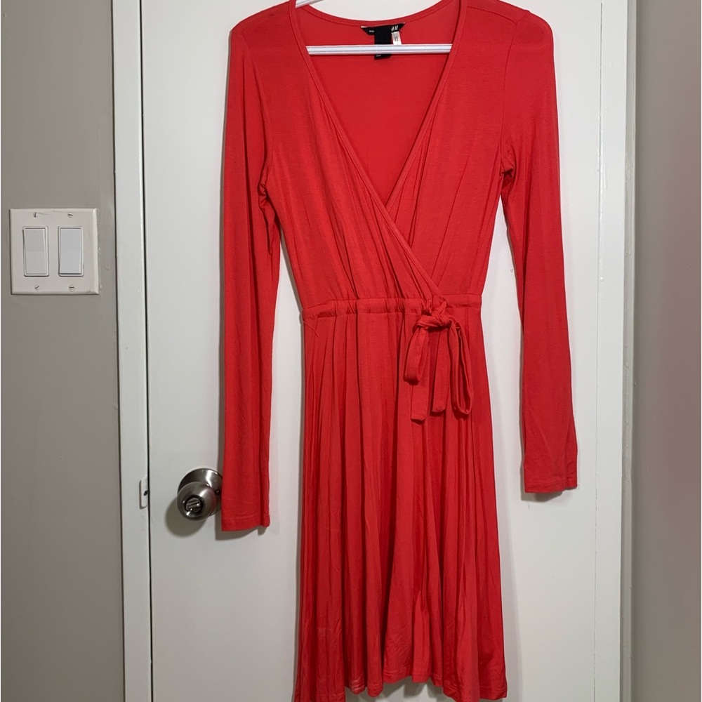 🍒5/$20🍒 H&M Basic Deep Pink Midi Dress